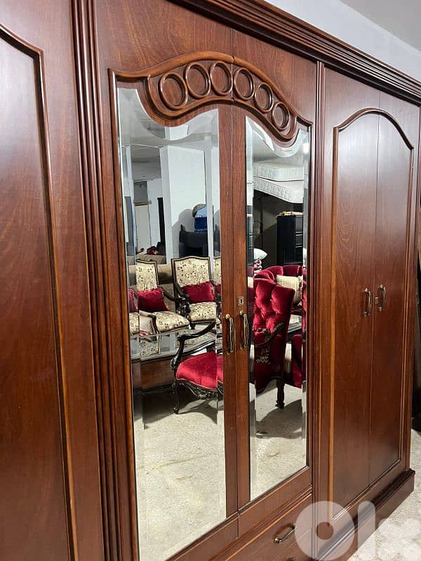 اوضة نوم ملكية خشب زان ولاتي كلا ملبسة قشر زان 9