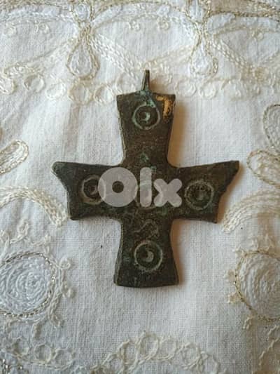 Antique Byzantine bronze cross, Price is final