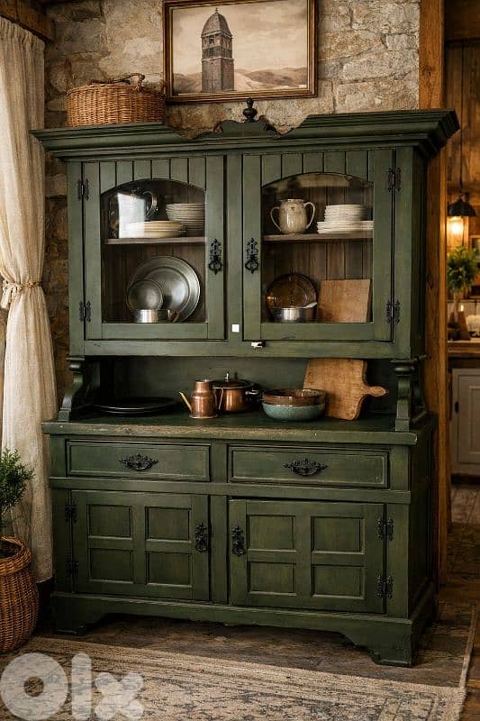antique Hutch,  cabinet, namliye 1