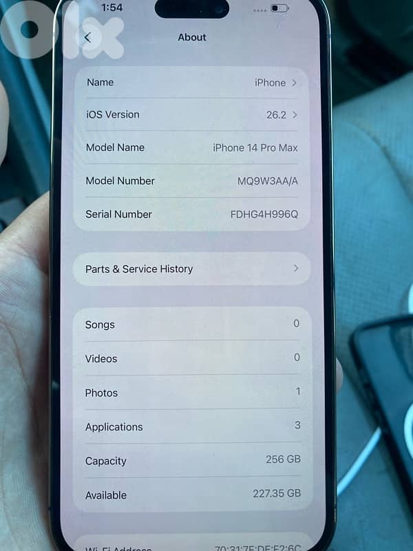 14promax 256gb ٦٠٠دولر 1