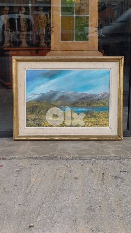 لوحة رسم زيتي اوروبية 1