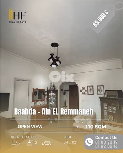 Apartment for Sale – Ain El Remmaneh - شقة للبيع – عين الرمانة