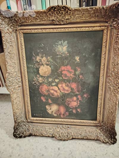 Fabulous oil painting and frame