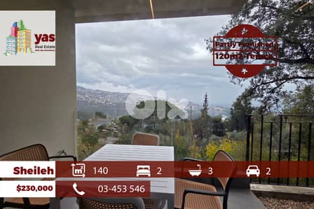 Sheileh 140m2 | 120m2 Terrace | Semi Furnished | Luxiry |Open View |TO