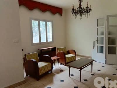 Furnished apartment for rent in Hazmieh with terrace and garden.
