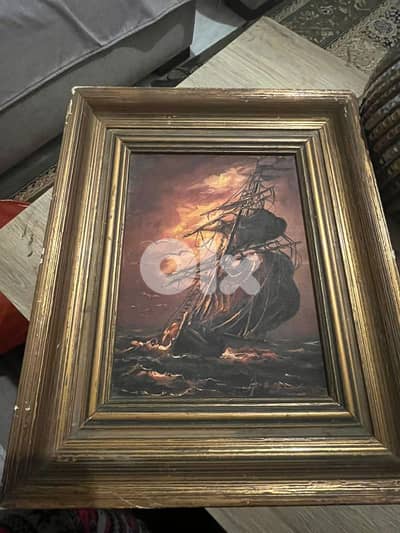 رسم زيتي على القماش