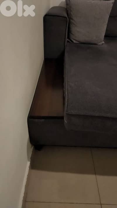 Living room L shaped sofa