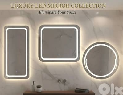 LED TOUCH BATHROOM MIRRORS. مراية حمام