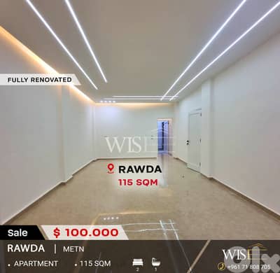Fully Renovated 115 SQM Apartment for SALE in Rawda!