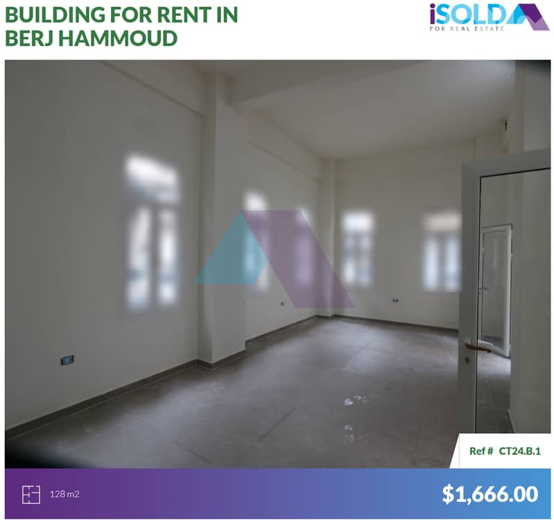128m2 2 floors building 4rent in Berj Hammoud-مبنى للإيجار في برج حمود 2