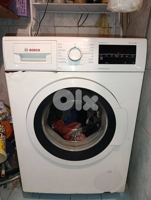 washing machine Bosch need repair  غسالة بحاجة الى تصليح 1