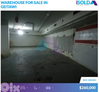 spacious 390m2 warehouse 4sale in Achrafieh-Geitawi -مستودع في جعيتاوي