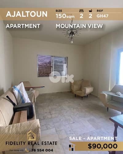 Apartment for sale in Ajaltoun GH47  شقة للبيع في عجلتون