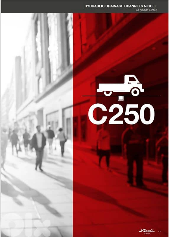 NICOLL HYDRAULIC DRAINAGE CHANNELS C250 1