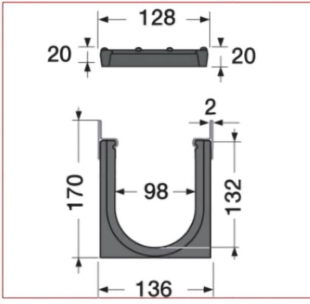 NICOLL HYDRAULIC DRAINAGE CHANNELS C250 3