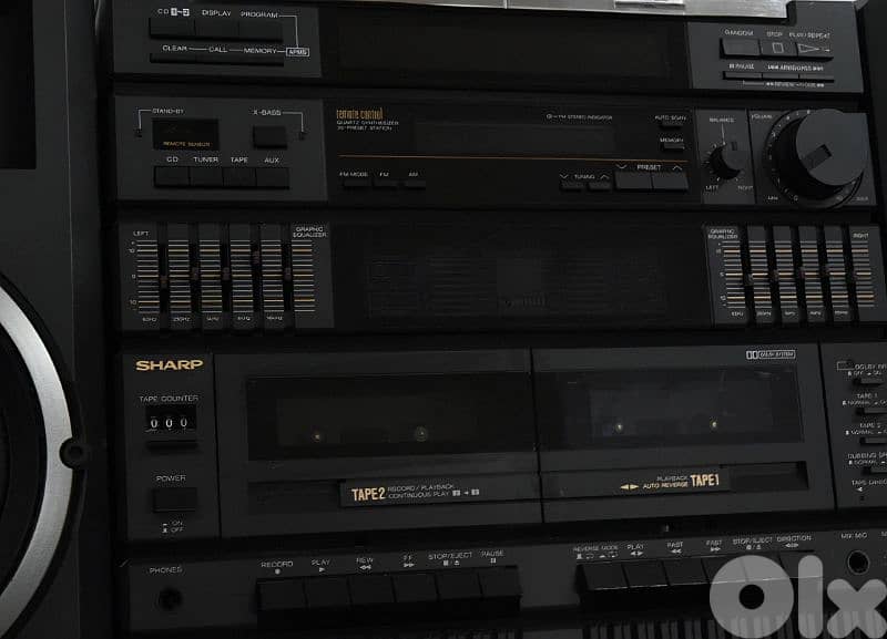 Rare ( class 1 ) vintage stereo BoomBox with classic sound level meter 4