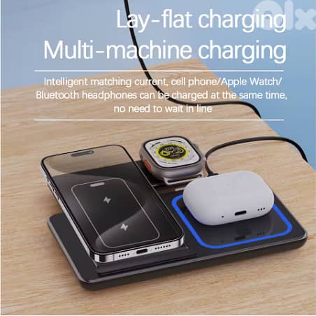 Portable 3 in 1 Multifunction Fast Wireless Charging Stand 2