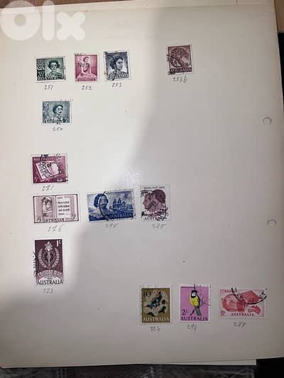 Australia stamps (queen elizabeth)