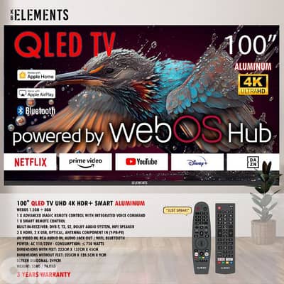 QLED KB ELEMENTS 100' Smart UHD HDR+