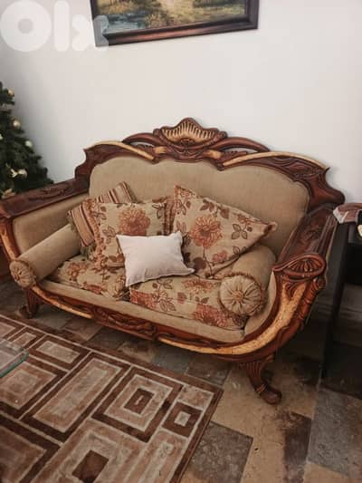 صالون ستيل خشب زين