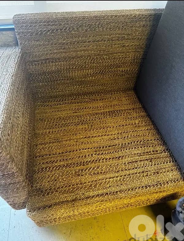 bamboo rattan living room like new . 570$ 3