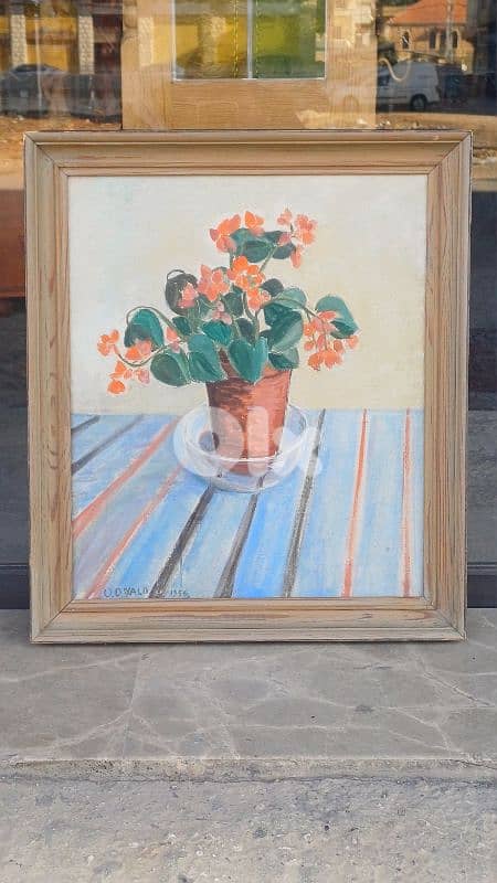 لوحة رسم زيتي اوروبية 1