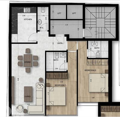 PROJECT UNDER CONSTRUCTION IN ACHRAFIEH PRIME | 30% DP | AC-1162