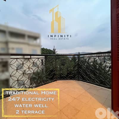 Unique Traditional Apartment for Rent in Aley شقة مميزة للإيجار-عاليه