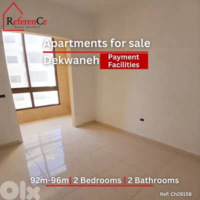 Apartments payment facilities in Dekwaneh شقق جديدة للبيع في الدكوانة