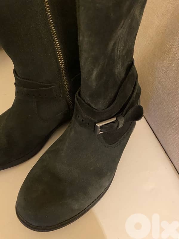 Ugg  dark blue suede boots 7