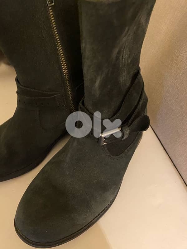Ugg  dark blue suede boots 8