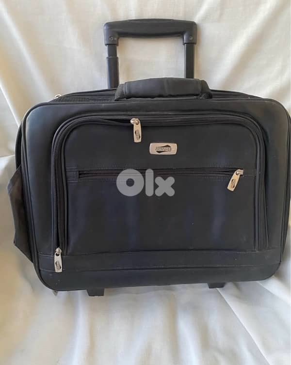American Tourister black trolley briefcase 6