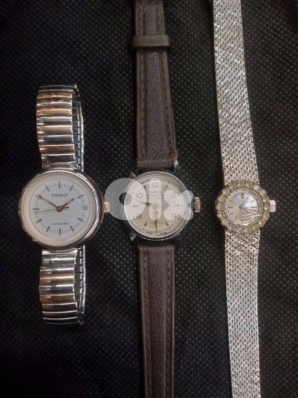 3 Swiss women watches in excellent condition All for 100$ 1