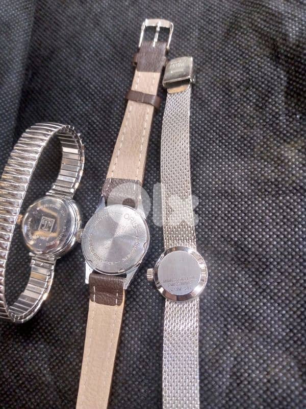 3 Swiss women watches in excellent condition All for 100$ 5