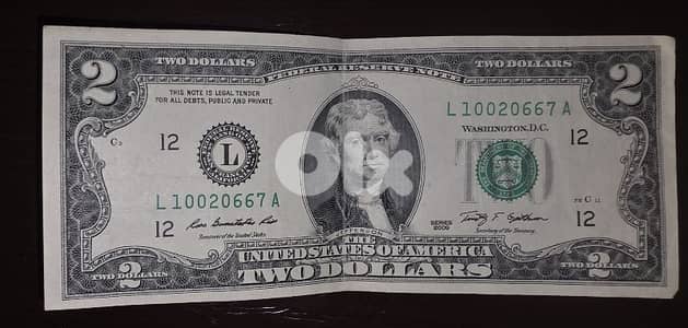 2 dollars 2009 (2$)
