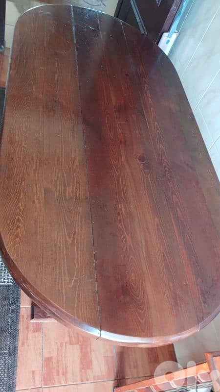 طاوله سفره خشب زان 3