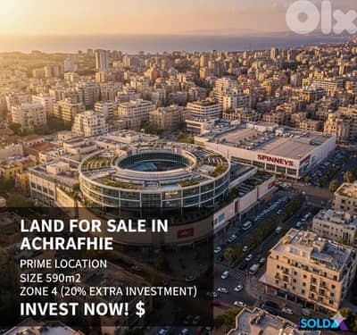 +20% investment, Land 4 sale ABC Achrafieh, Sassine, Spiness area