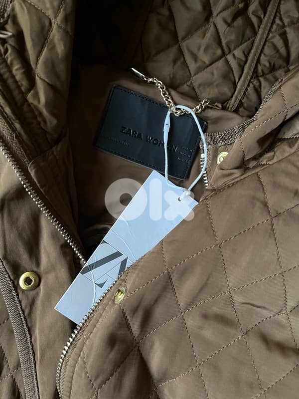 ZARA new quilted coat in tag 3