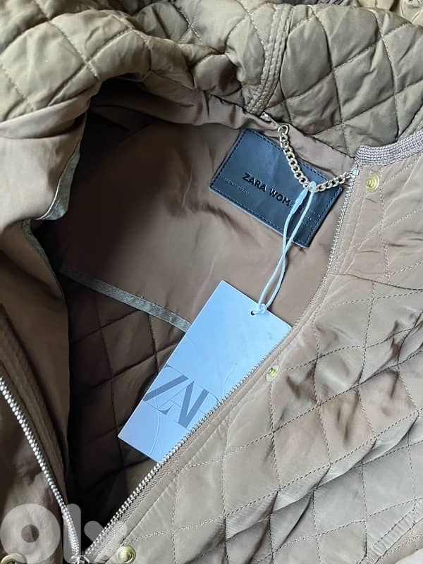 ZARA new quilted coat in tag 4
