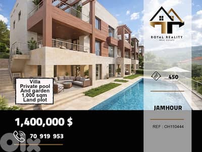 villa for sale in jamhour baabda فيلا للبيع في جمهور بعبدا