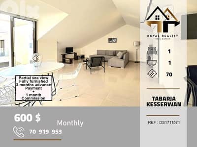 rooftop apartments for rent in tabarja keserouan شقق للايجار في طبرجا