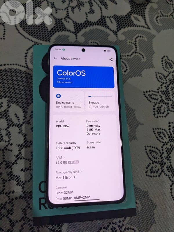 Oppo Reno 8 pro 5g 2