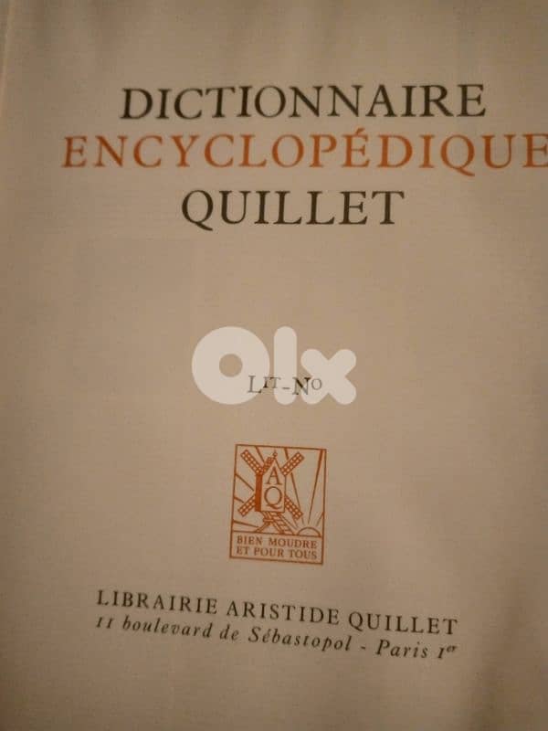 Dictionnarie Encyclopedique Quillet 8