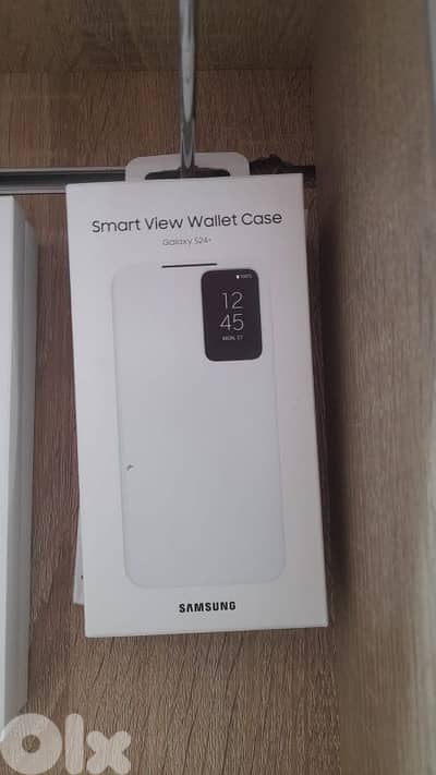 Smart view wallet case s24 plus white