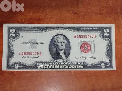 TWO dolar USA 1953