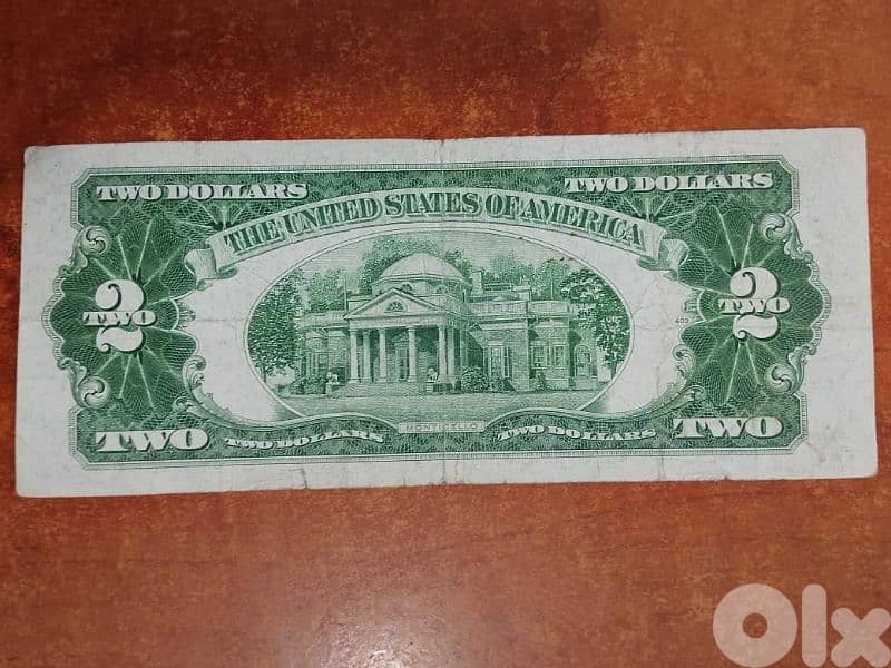 TWO dolar USA 1953 1