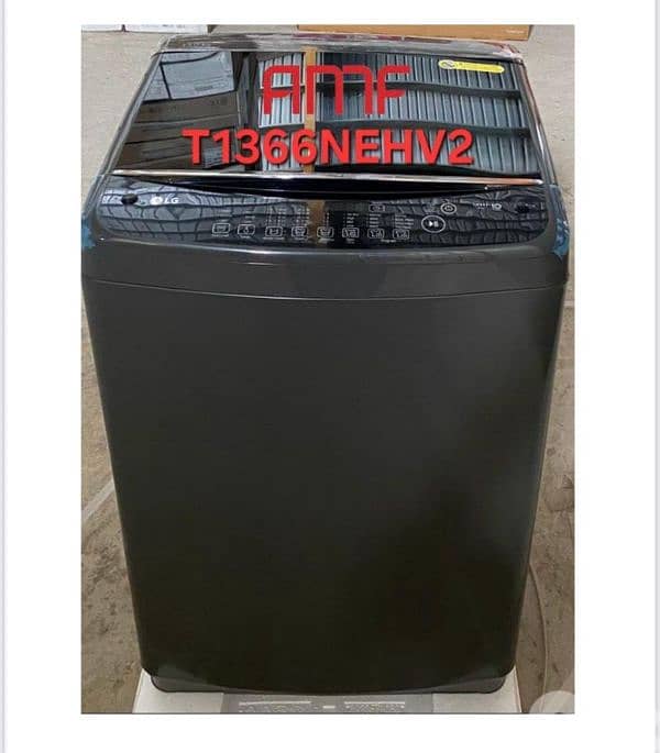 Washer LG 13kg Topload White غسالة أل جي باب علوي الأصلية 1