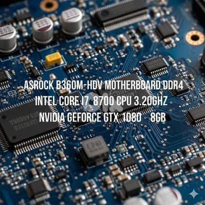 Gtx1080+Intel Core i7-8700+ASRock B360M-HDV Motherboard DDR4