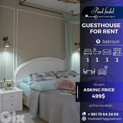 Cozy and stylish guesthouse for rent in Batroun !!