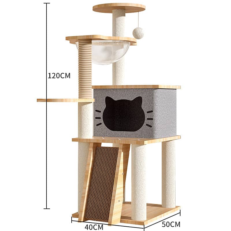 Cat Tree Scratcher House 4